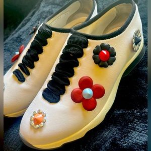 Fendi Floral Print Sneakers